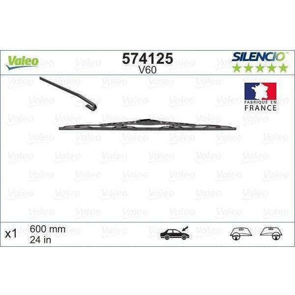 Valeo Single Wiper Blades 574125 Automotive Part Valeo  - Town Parts