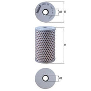 Mahle Power Steering Hydraulic Filter HX 15