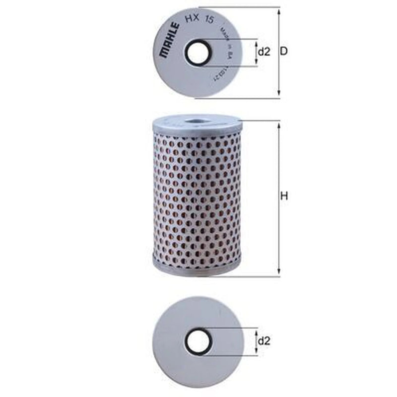 Mahle Power Steering Hydraulic Filter HX 15