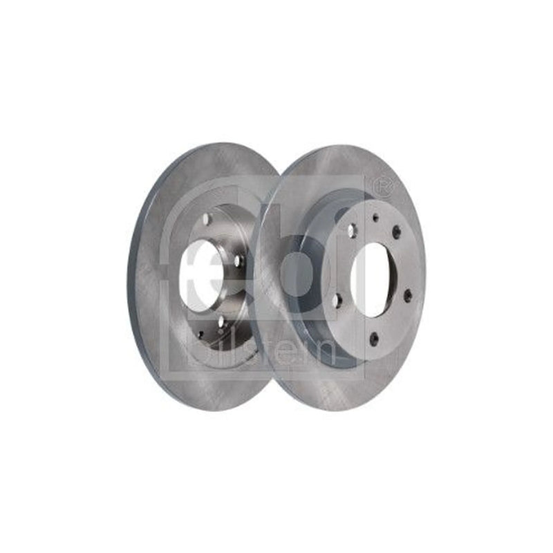 Febi 2 x Solid Rear Brake Discs 108433