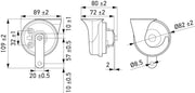 Hella 3FH 007 424-811 Trumpet Horn