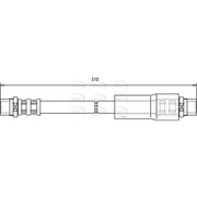 Apec Brake Hydraulic Hose Line Front HOS3223
