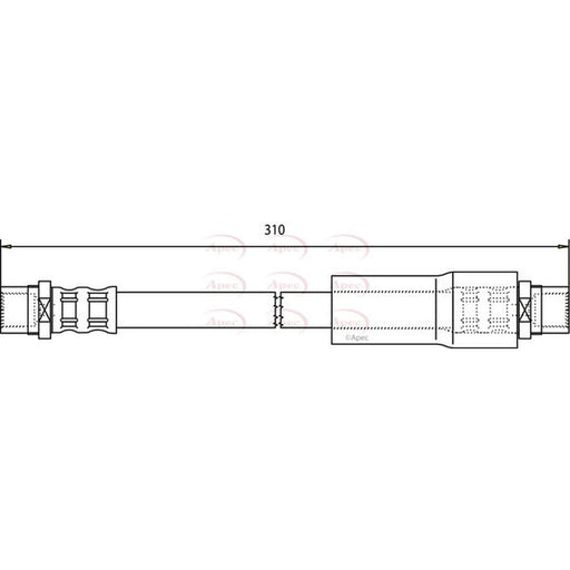 Apec Brake Hydraulic Hose Line Front HOS3223