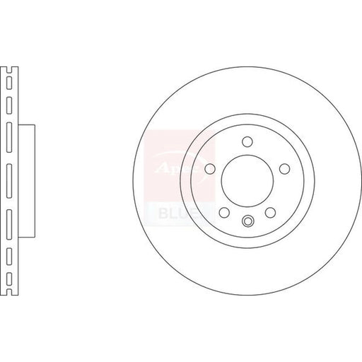 Apec 2 x Vented Front Brake Discs SDK6740