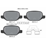 Textar Rear Brake Pad Set 2541101