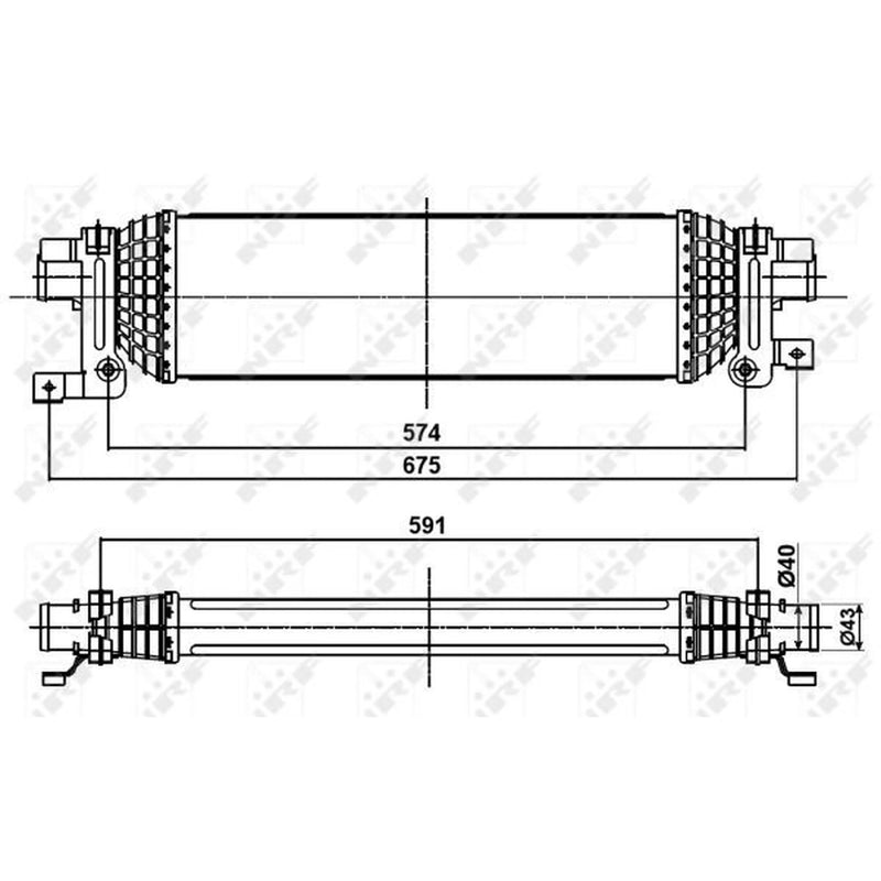 NRF Intercooler (Charge Air Cooler) 30285