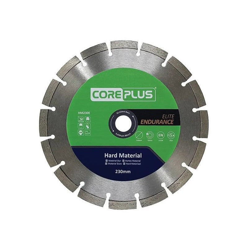 CorePlus HM230E Elite Hard Material Diamond Blade 230mm - CORDBHM230E