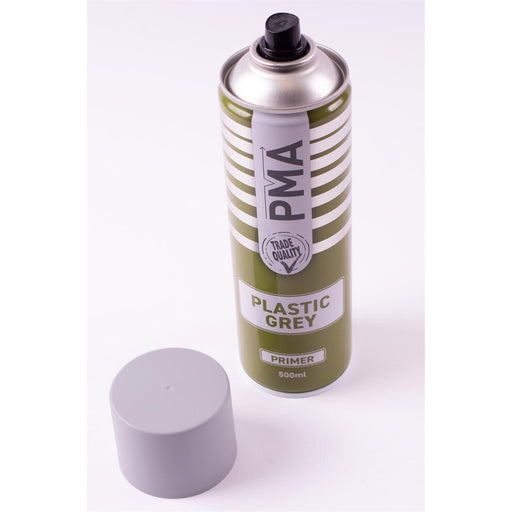 6x AUTOTEK Professional Grey Plastic Primer 500ml Spray High Coverage Autotek  - Town Parts