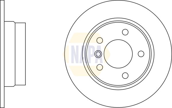 NAPA 2 x Brake Discs fits BMW