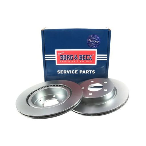Borg & Beck 2 x Vented Rear Brake Discs BBD5424