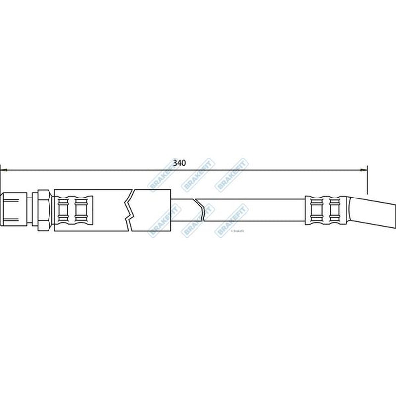 Apec Brake Hydraulic Hose Line Front BHO4026