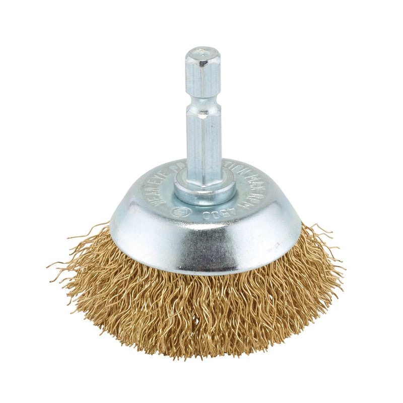 Draper Brassed Steel Crimped Wire Cup Brush - Multi-Length Options