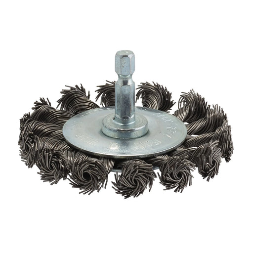 Draper Steel Twist-Knot Wire Wheel Brush 75mm