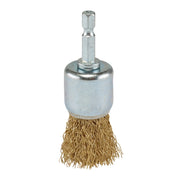Draper Wire End Brush 25mm Brassed Steel WBCS4