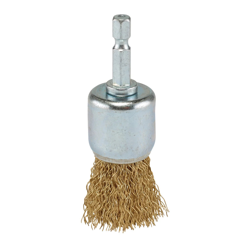 Draper Wire End Brush 25mm Brassed Steel WBCS4