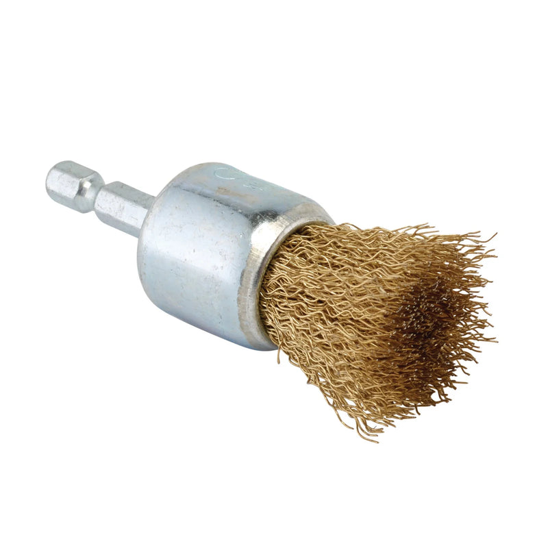 Draper Wire End Brush 25mm Brassed Steel WBCS4