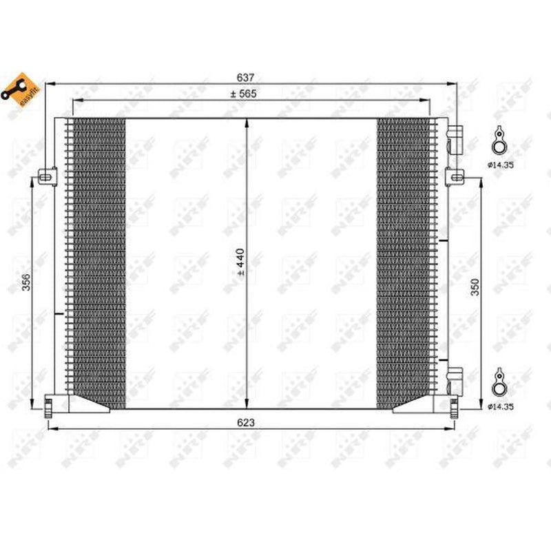 NRF Air Conditioning Condenser 35482