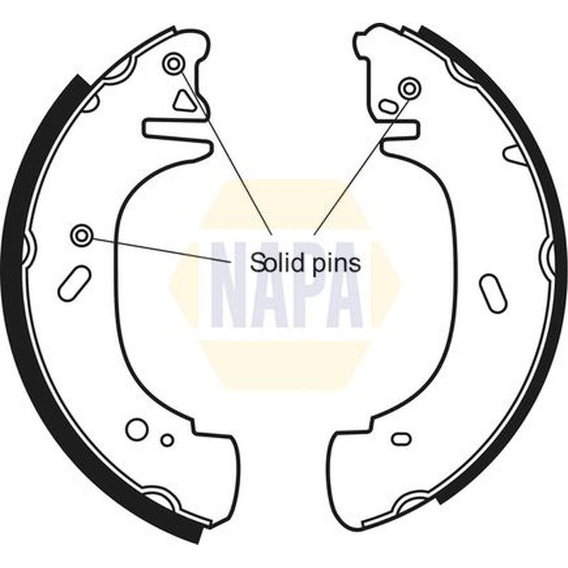 NAPA Brake Shoe Set Axle Kit NBS1023