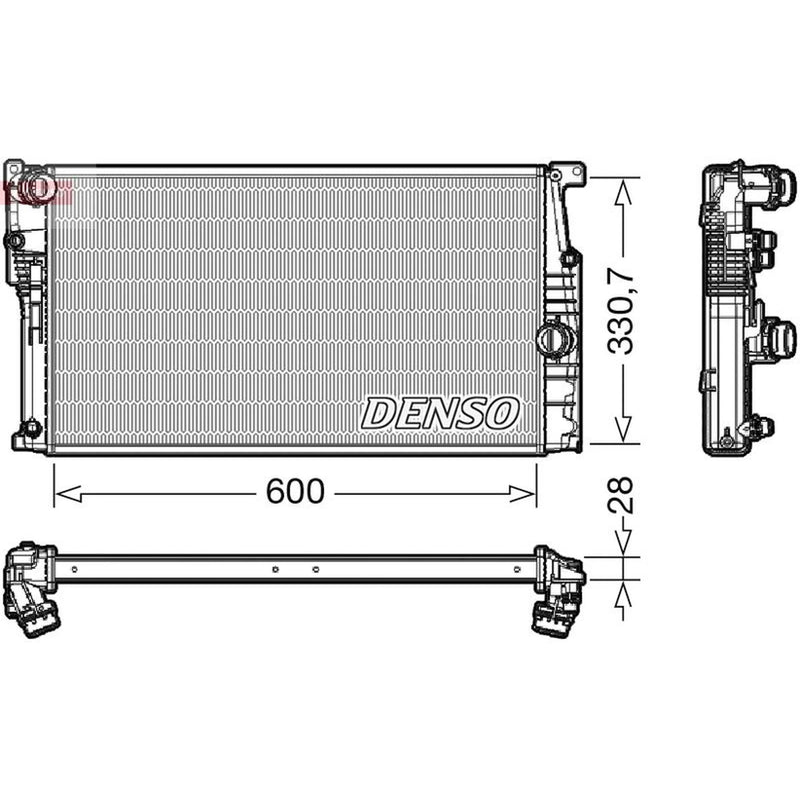 Denso Engine Radiator DRM05120