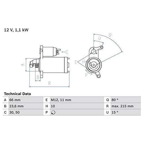 Bosch Reman Starter Motor 2401 0986024010 Bosch  - Town Parts