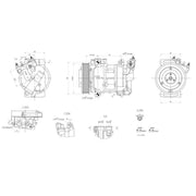 Hella Air Conditioning Compressor 8FK 366 201-131