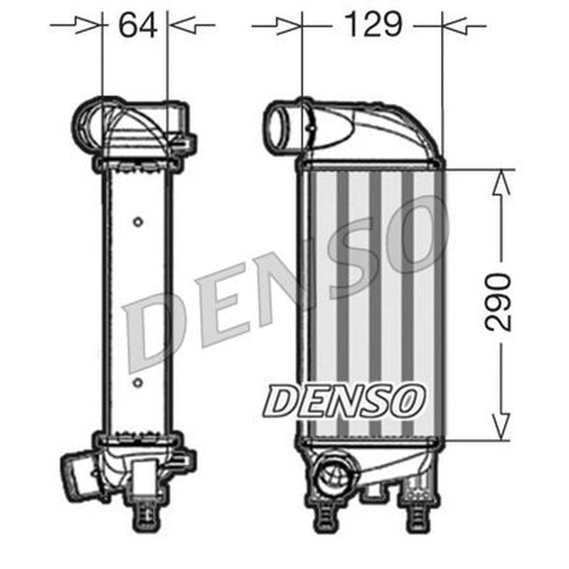 Denso Intercooler (Charge Air Cooler) DIT09110