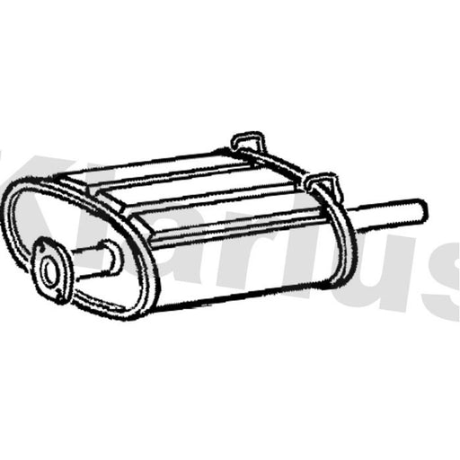 Klarius Box With Tail Pipe Rear HA407B