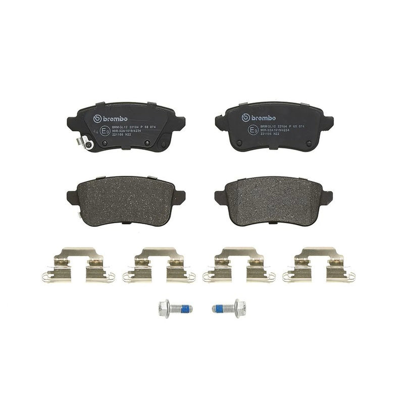 Brembo 4 x Rear Brake Pad Set P68074