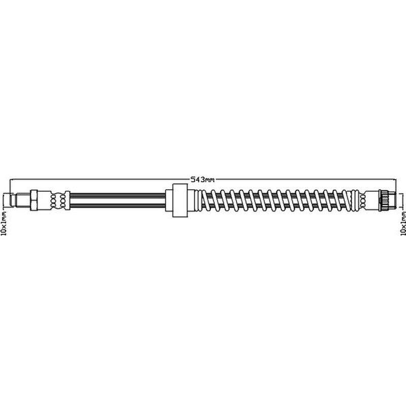 Juratek Brake Hydraulic Hose Line Front JBH1105