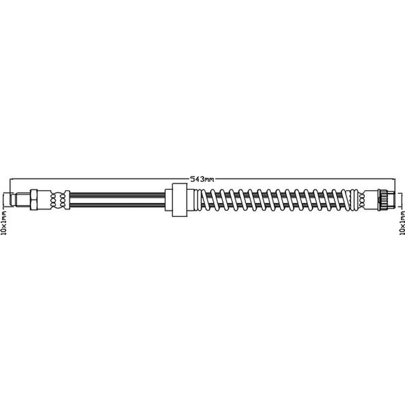 Abtex Brake Hydraulic Hose Line Front ABH1105