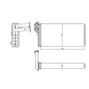 NRF Heater Matrix Core Heat Exchanger 54320