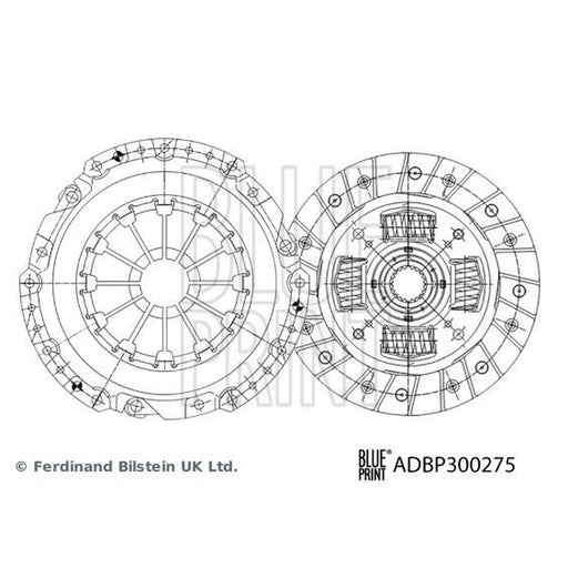 Blue Print Clutch Kit Set 3pc 221mm ADBP300275