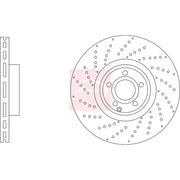 Apec 2 x Vented Front Brake Discs DSK4232