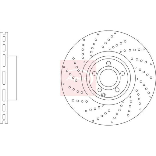 Apec 2 x Vented Front Brake Discs DSK4232