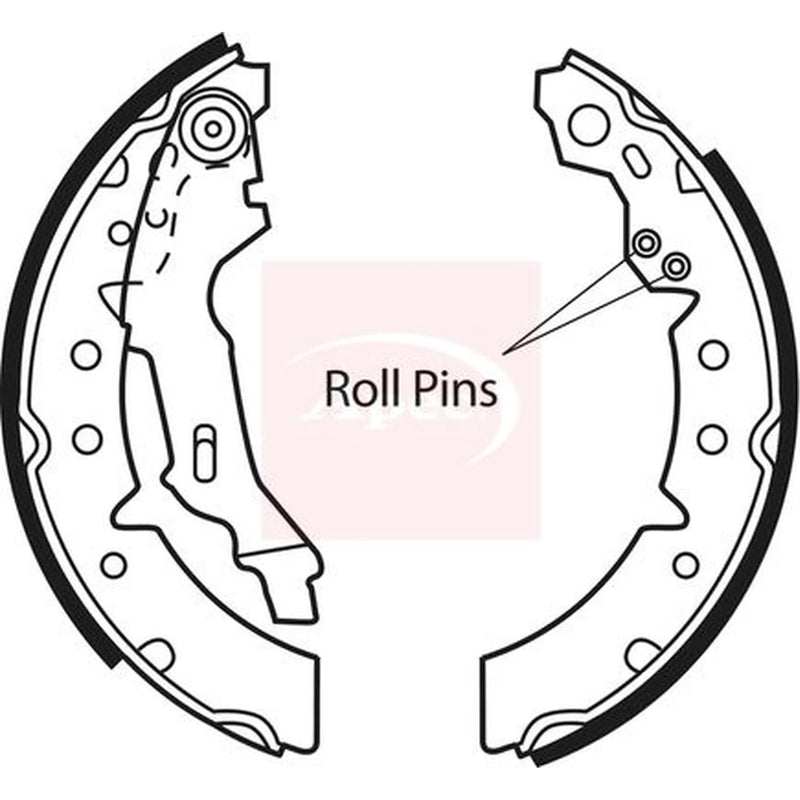 Apec Brake Shoe Set Axle Kit SHU620