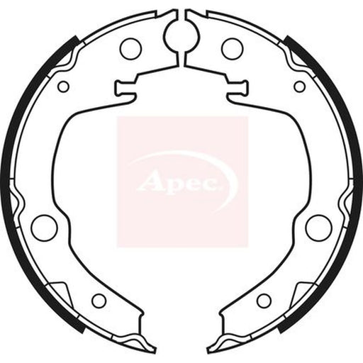 Apec Parking Brake Shoe Set SHU677