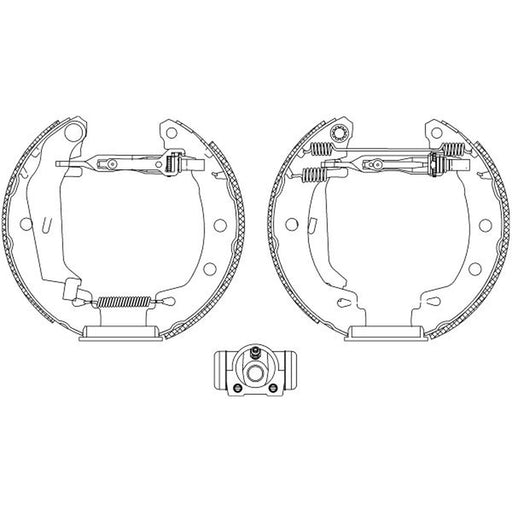 Mintex Brake Shoe Set Axle Kit MSP210