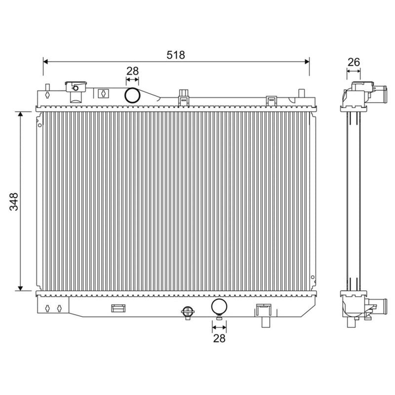 Valeo Engine Radiator 701267