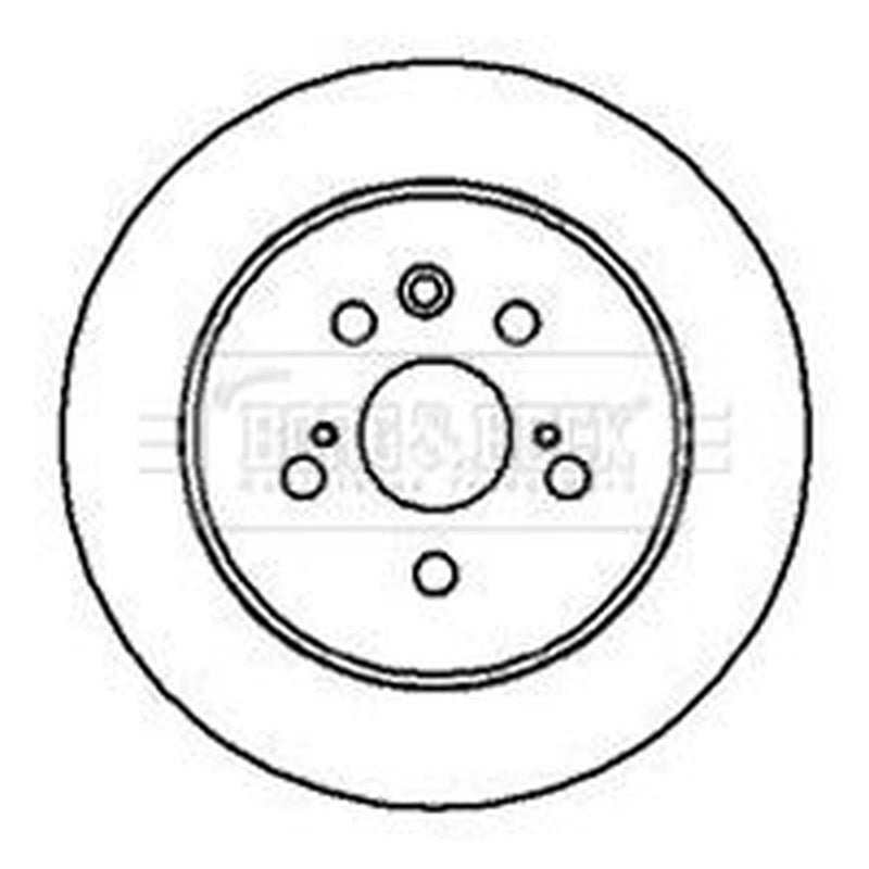 Borg & Beck 2 x Solid Rear Brake Discs BBD5031