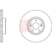 Apec 2 x Vented Front Brake Discs DSK2653