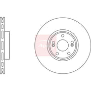 Apec 2 x Vented Front Brake Discs DSK2653