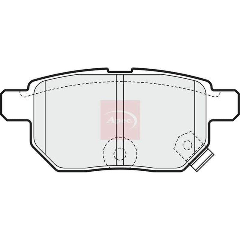 Apec Rear Brake Pad Set PAD1578