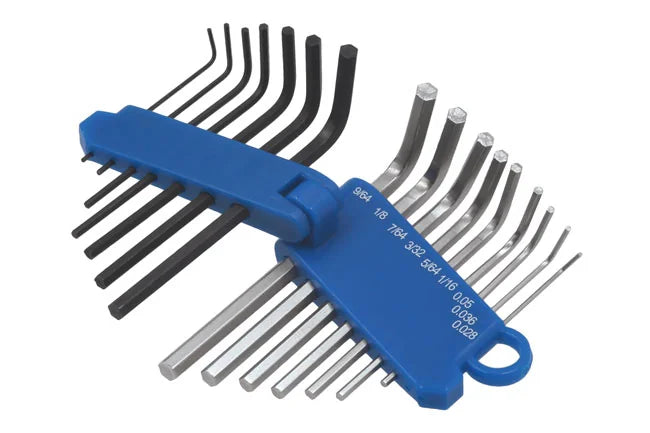 Laser Tools Miniature Metric & Imperial Hex Key Set 16pc - PL