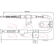 Apec Handbrake Cable Right Rear CAB1308