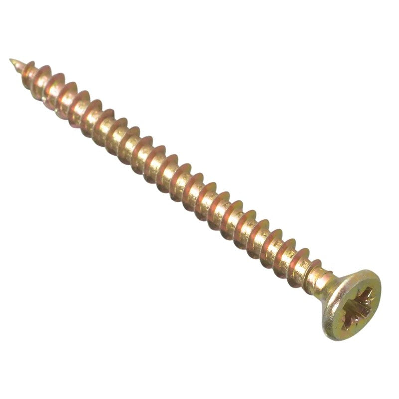 ForgeFix Multi-Purpose Pozi Compatible Screw CSK ST ZYP 4.0 x Box 200 15-70mm