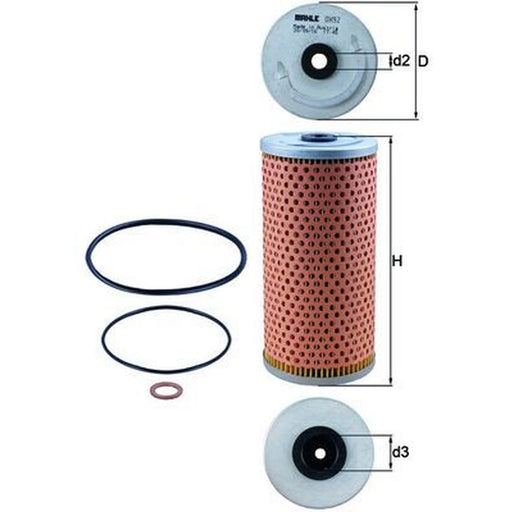 Mahle Engine Oil Filter OX 92D