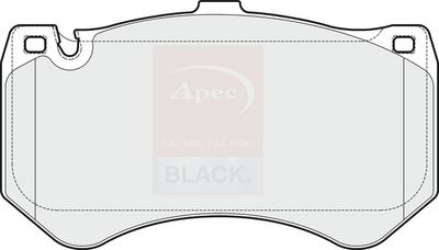 Apec Black Front Brake Pad Set PAD1820B