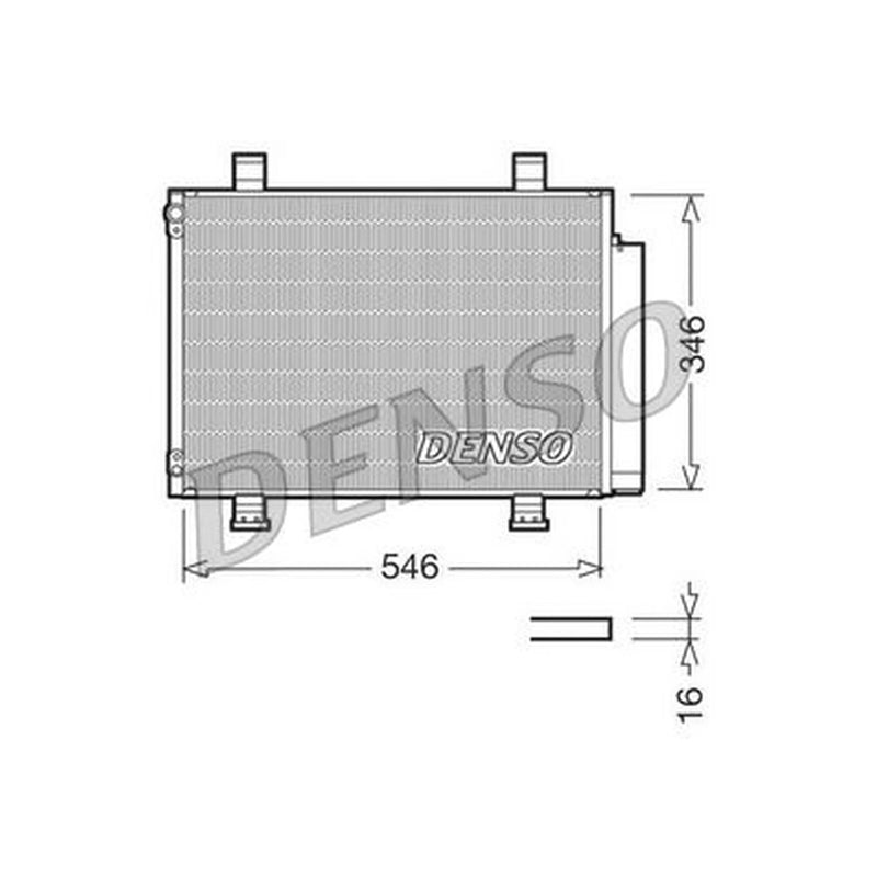 Denso Air Conditioning Condenser DCN47001