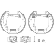 Mintex Brake Shoe Set Axle Kit MSP199