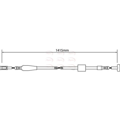 Apec Handbrake Cable Left Rear CAB1243
